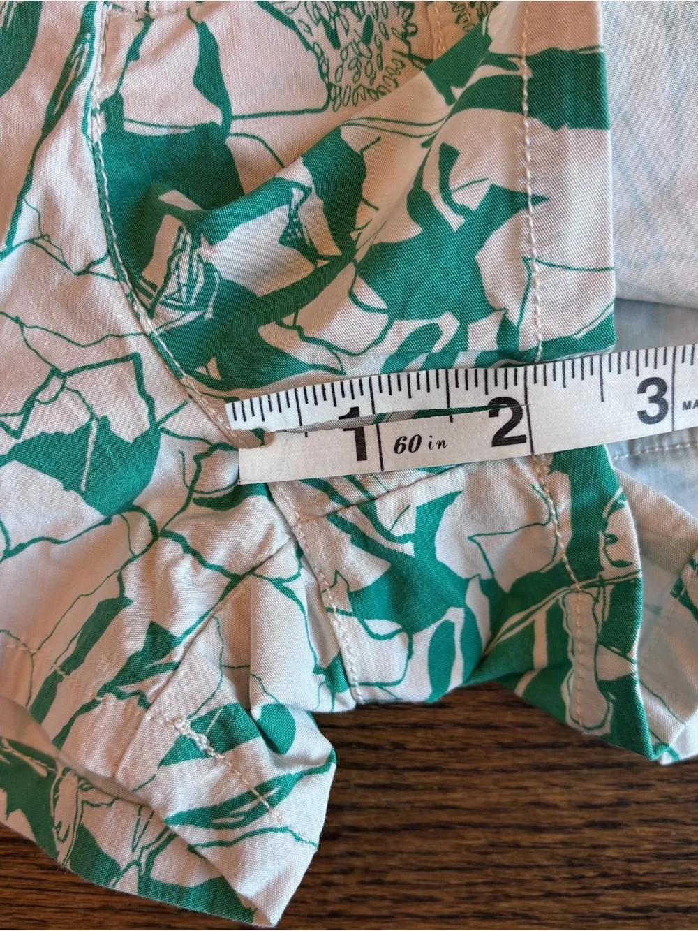 Maeve by Anthropologie Floral Print Shorts | Women’s Size 26 | Green & White
